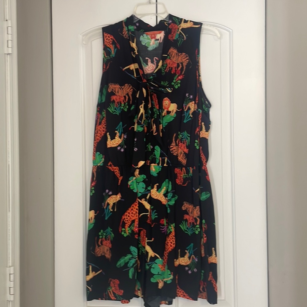 Modcloth Jungle Print Romper